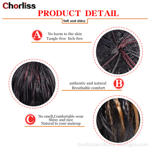 Short Braided Dreadlock Wigs Wholesale Straight Glueless Cheap Afro Short Pixie Cut Braided Synthetic Hair Wigs For Black Women